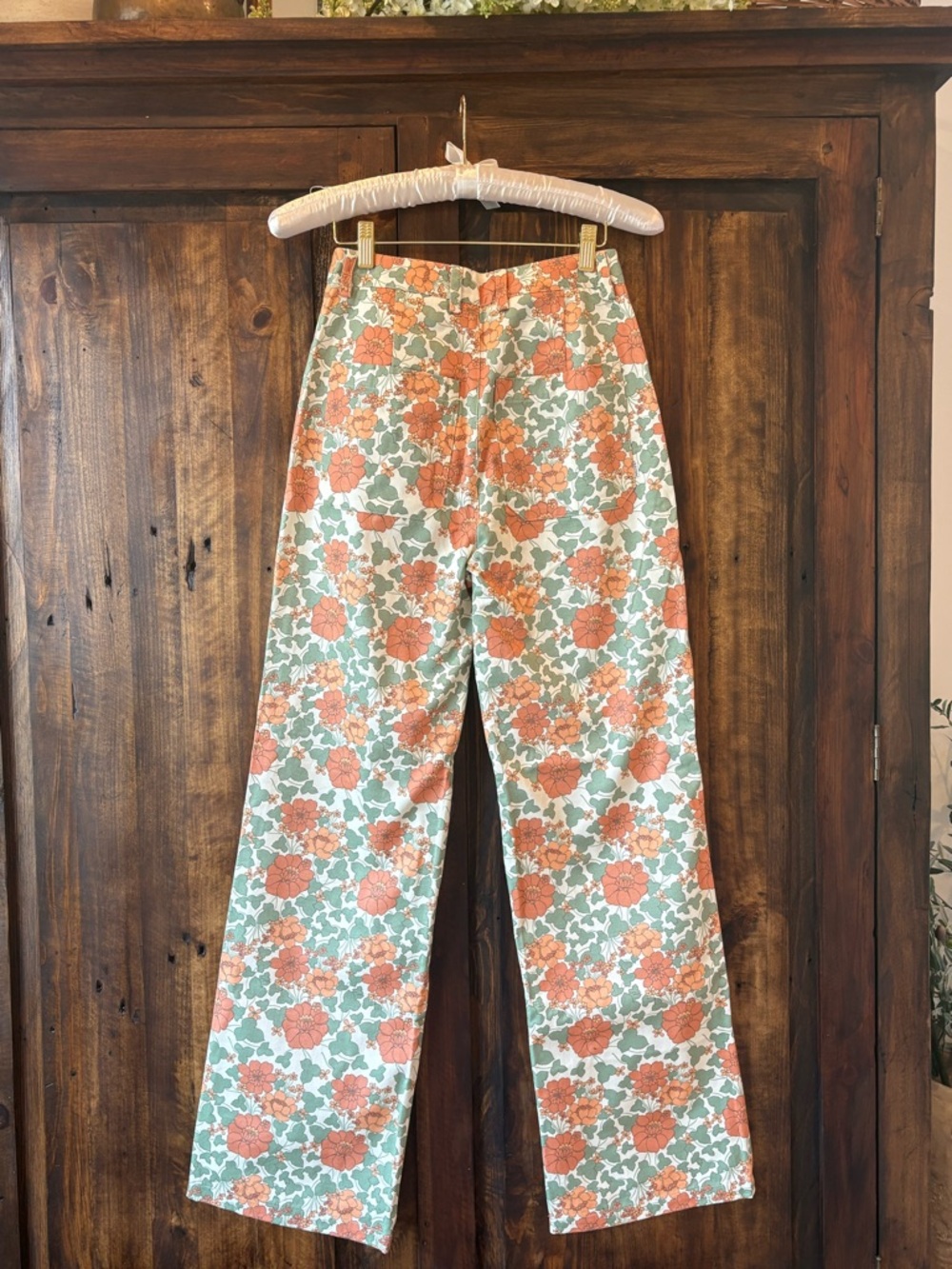 ROLLA'S Coral & Mint Floral Pants